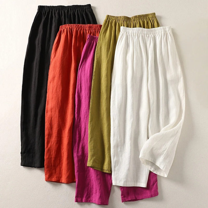 Pantalon Fluide Taille Élastique Catherine