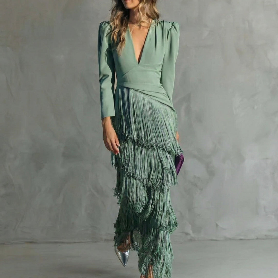 Robe Élégante Franges Élise