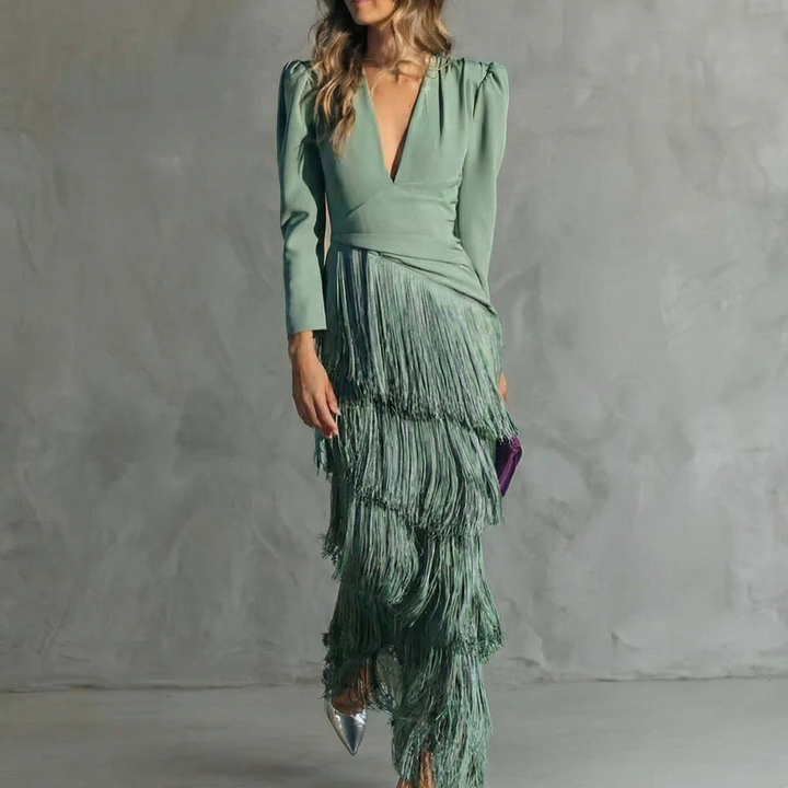 Robe Élégante Franges Élise