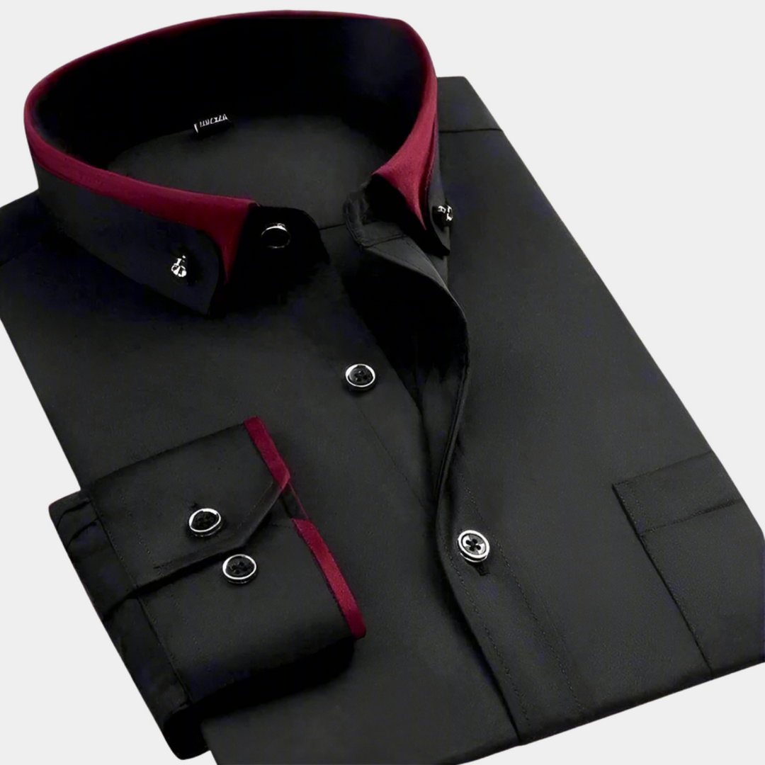 CHEMISE CLASSIQUE POUR HOMME À MANCHES LONGUES