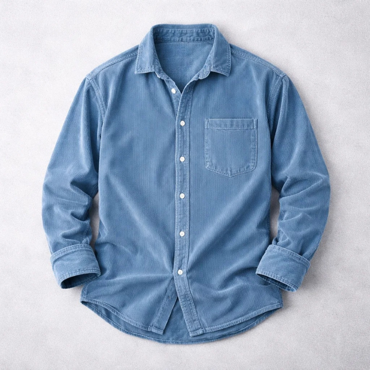 CHEMISE CLASSIQUE EN VELOURS CÔTELÉ POUR HOMMES