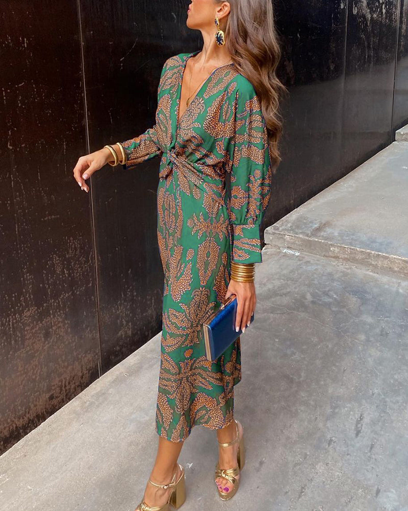 Robe Midi Élégance Florale