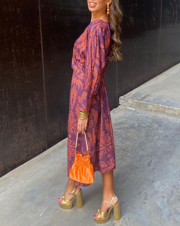 Robe Midi Élégance Florale