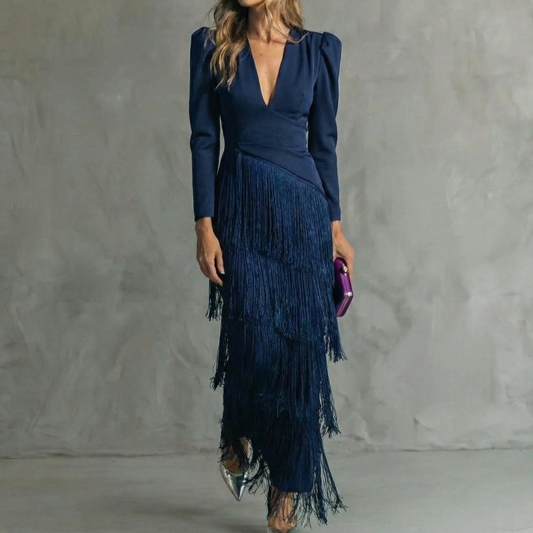 Robe Élégante Franges Élise