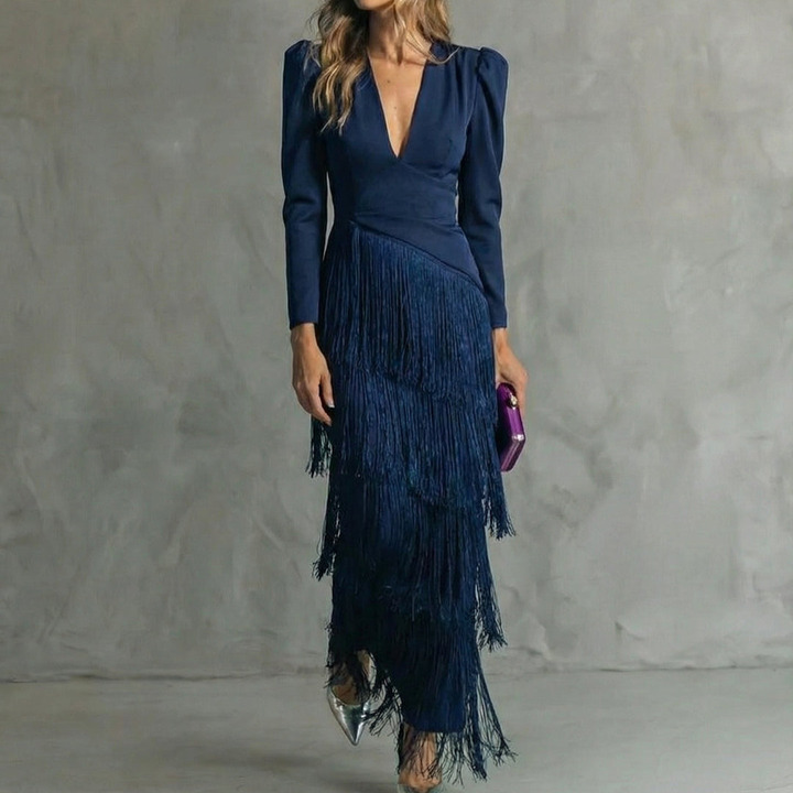 Robe Élégante Franges Élise