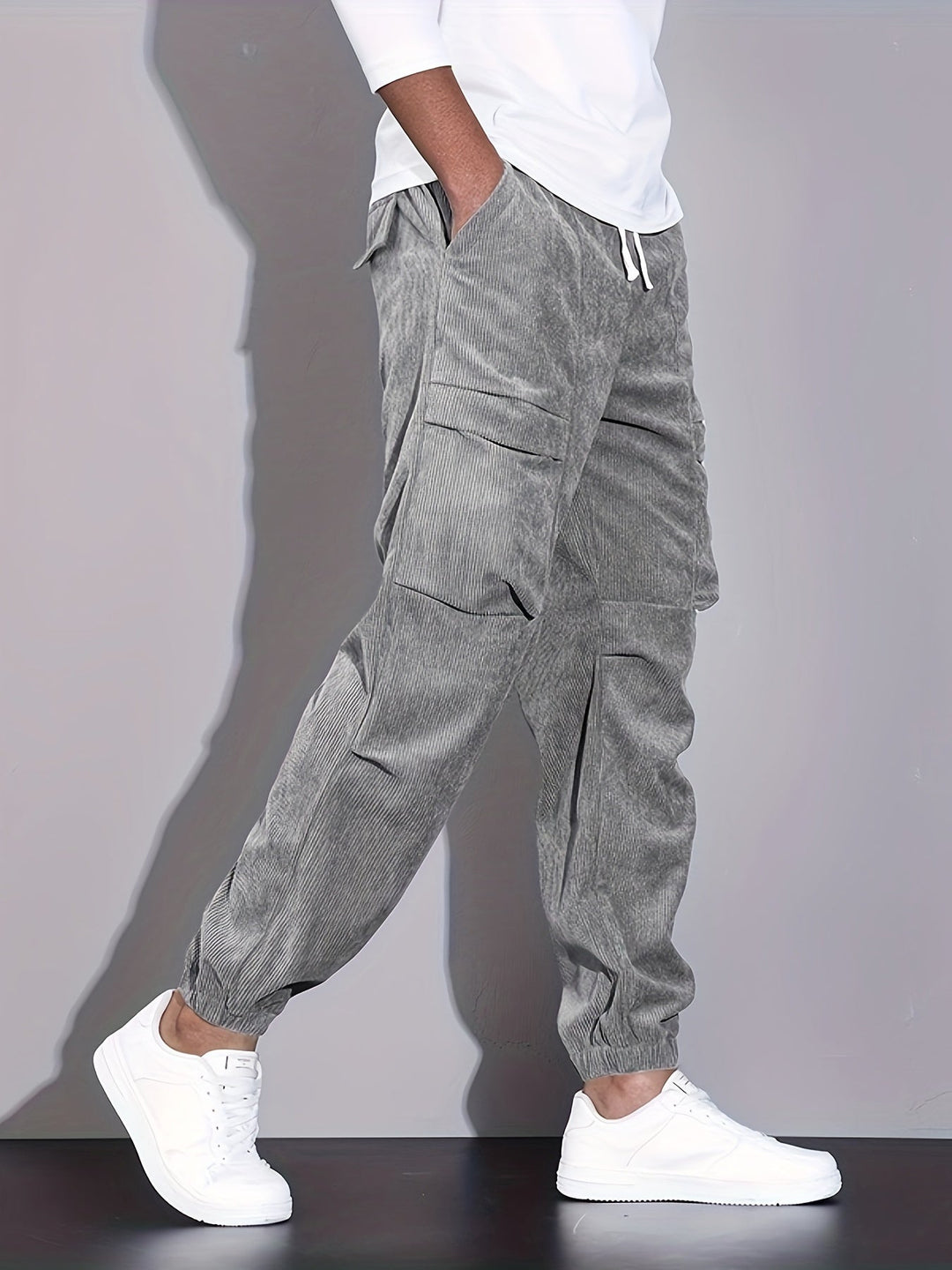 PANTALON CARGO EN CORDUROY