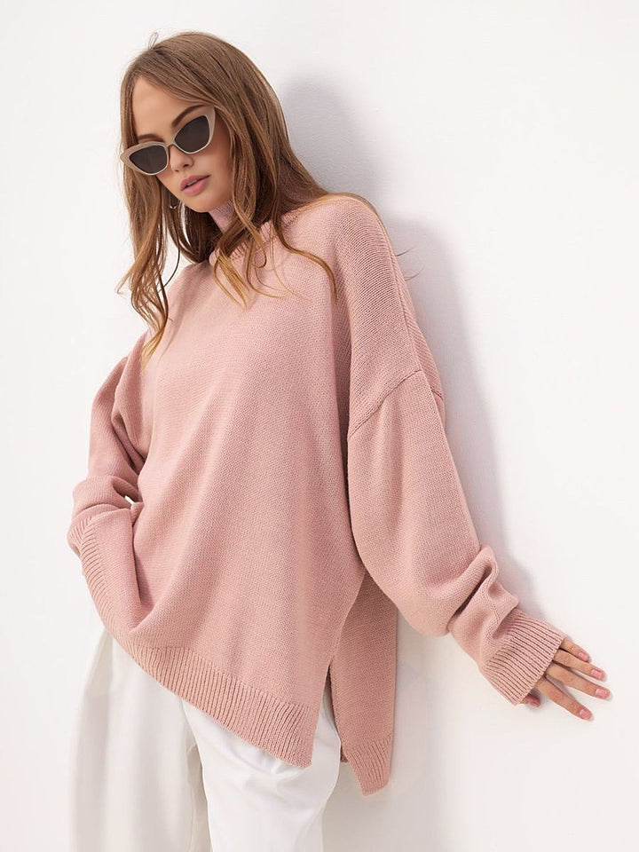 Pull avec fente surdimensionnée