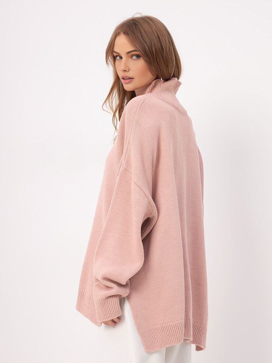 Pull avec fente surdimensionnée