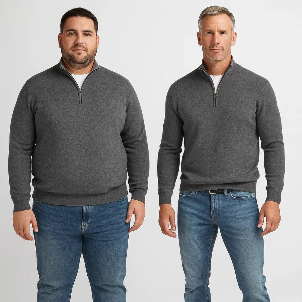 PULL ZIPPÉ POUR HOMME