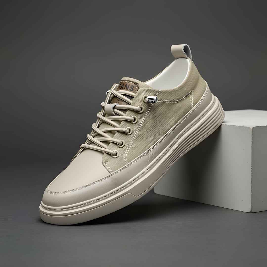 BASKETS EN CUIR POUR HOMME
