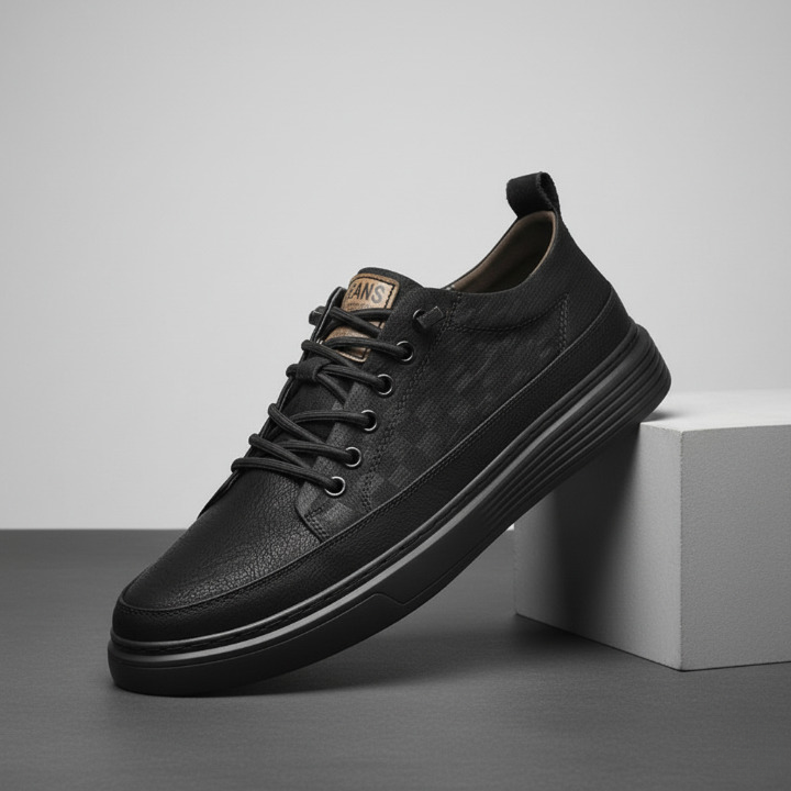 BASKETS EN CUIR POUR HOMME