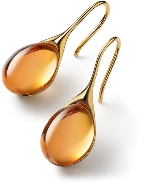 BOUCLES D’OREILLES EN CRISTAL D’OR ET D’ARGENT
