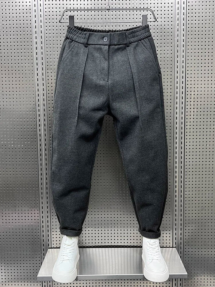 PANTALONS TAPERED TEXTURÉS