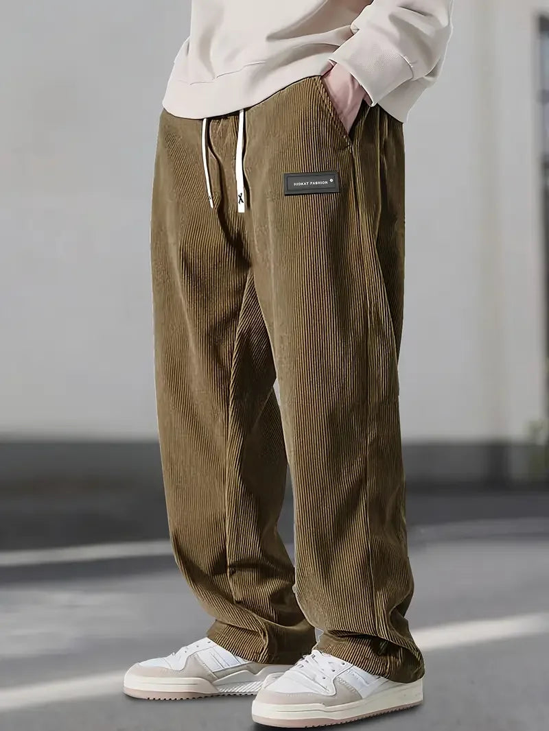 PANTALON EN VELOURS CÔTELÉ