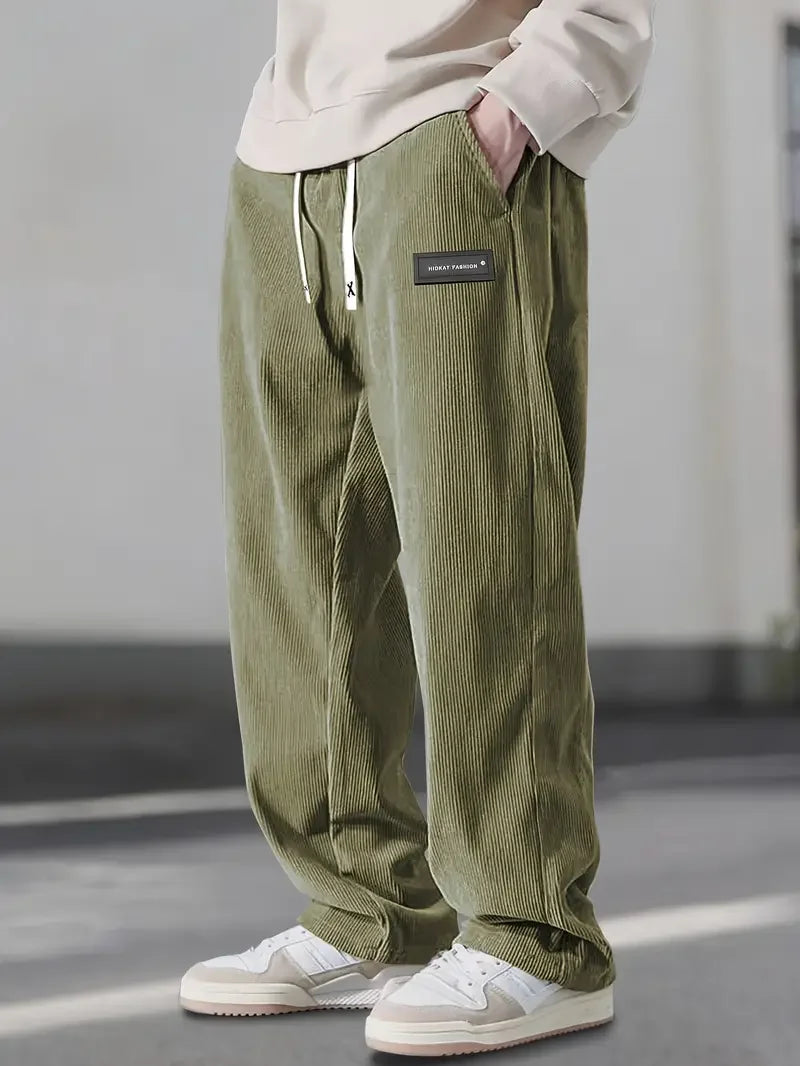 PANTALON EN VELOURS CÔTELÉ