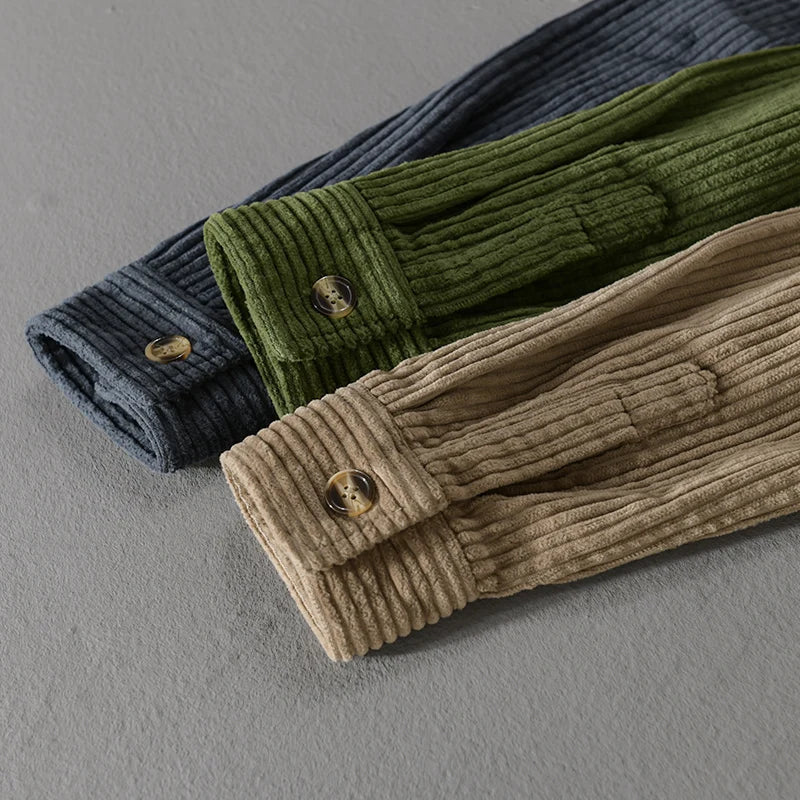 CHEMISE EN VELOURS CÔTELÉ POUR HOMME