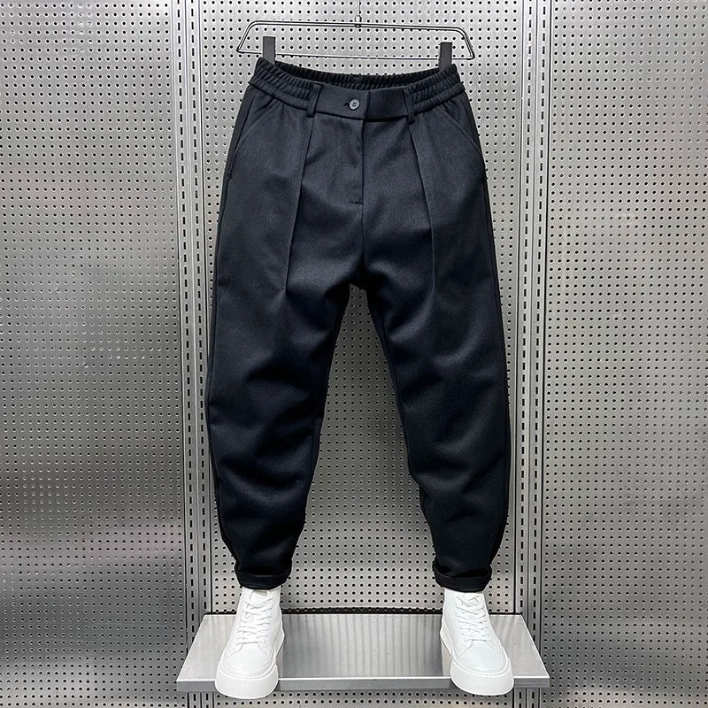 PANTALONS TAPERED TEXTURÉS