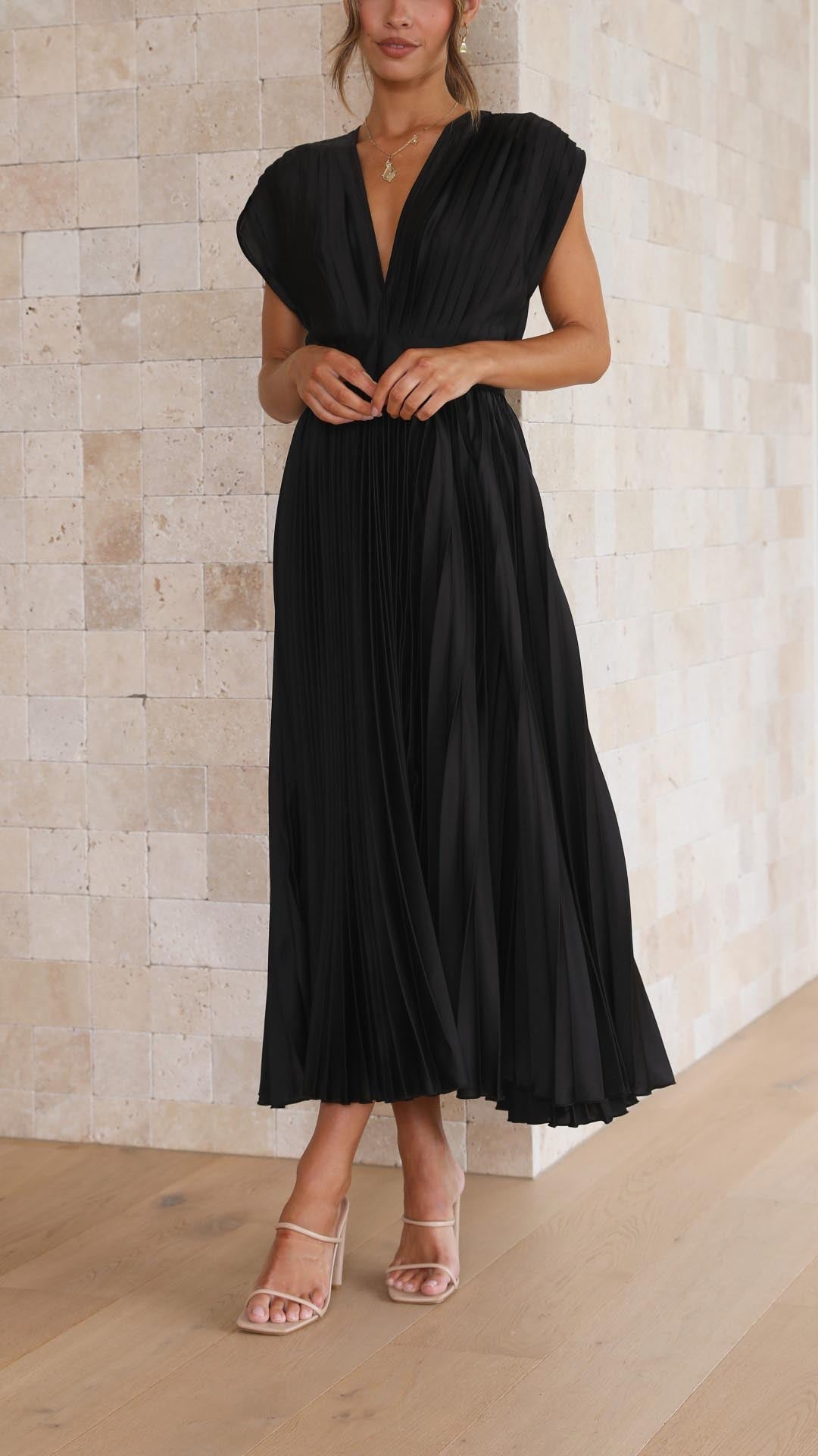 Robe Élégante en Plis