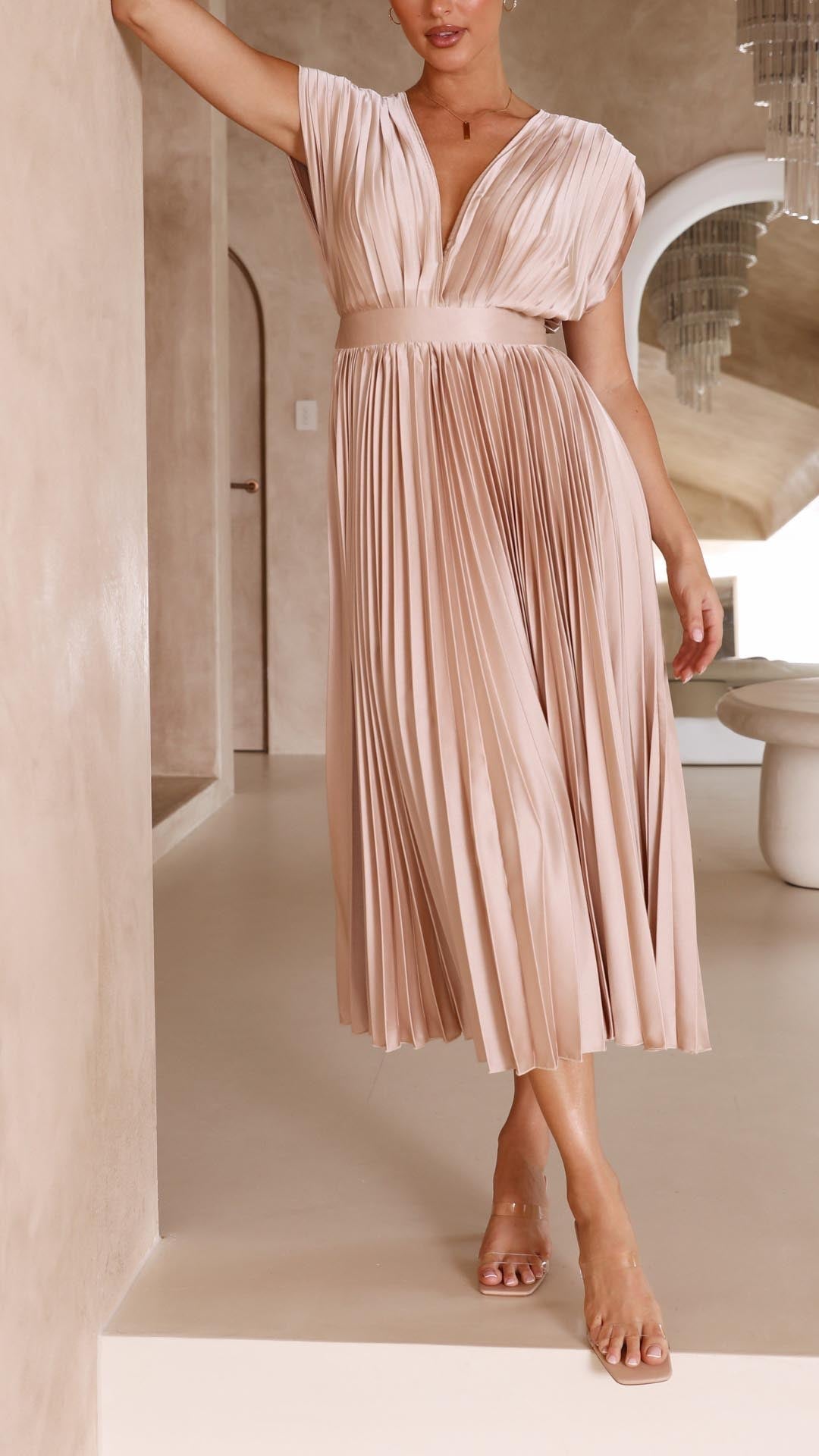 Robe Élégante en Plis