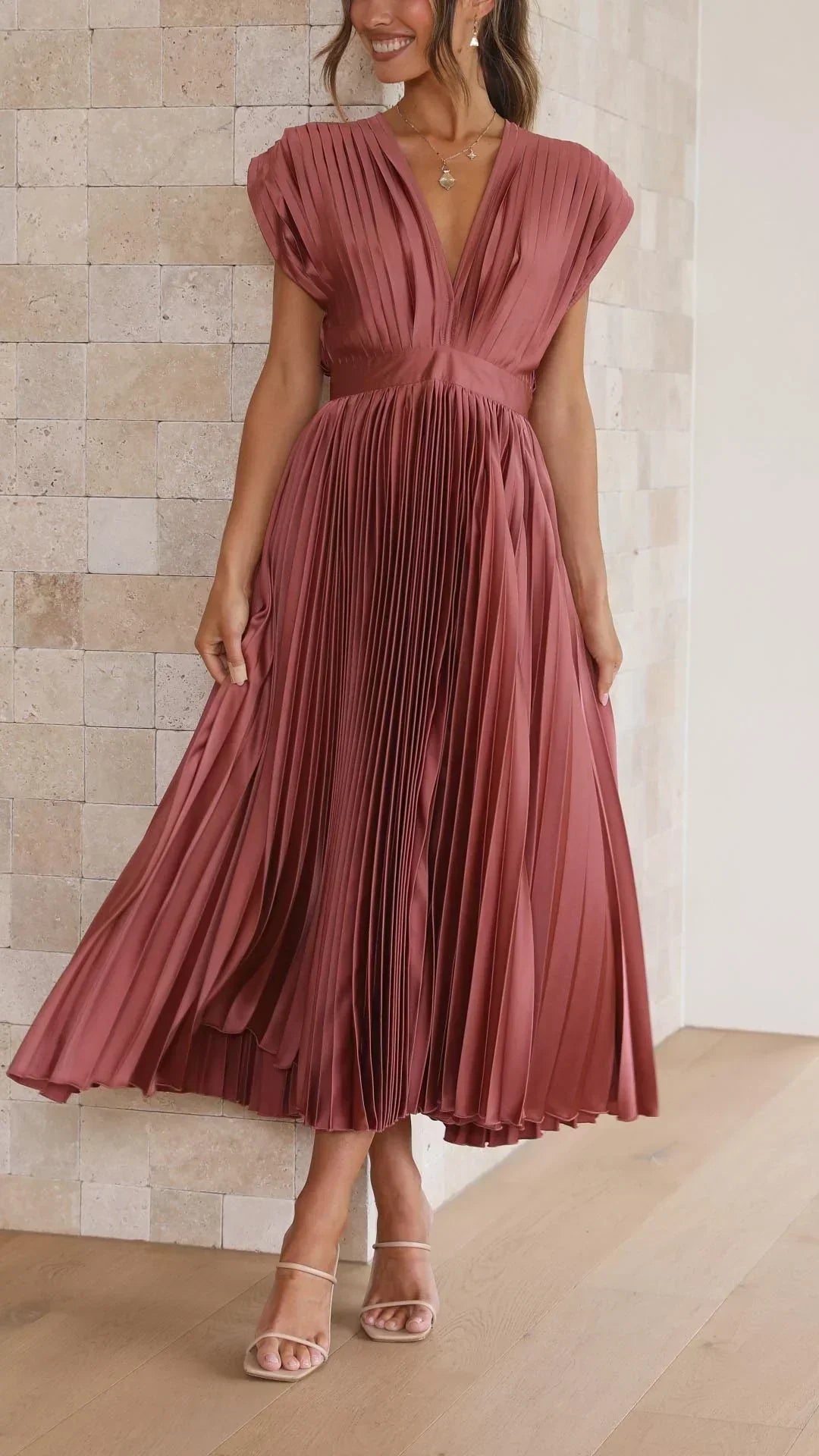 Robe Élégante en Plis