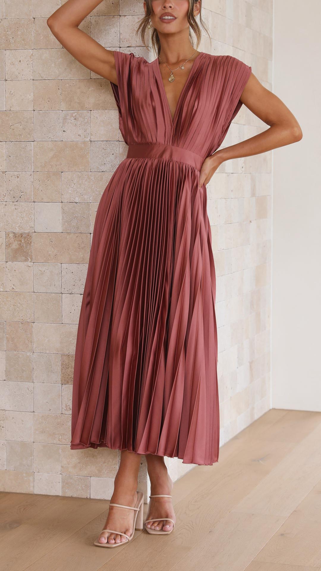 Robe Élégante en Plis