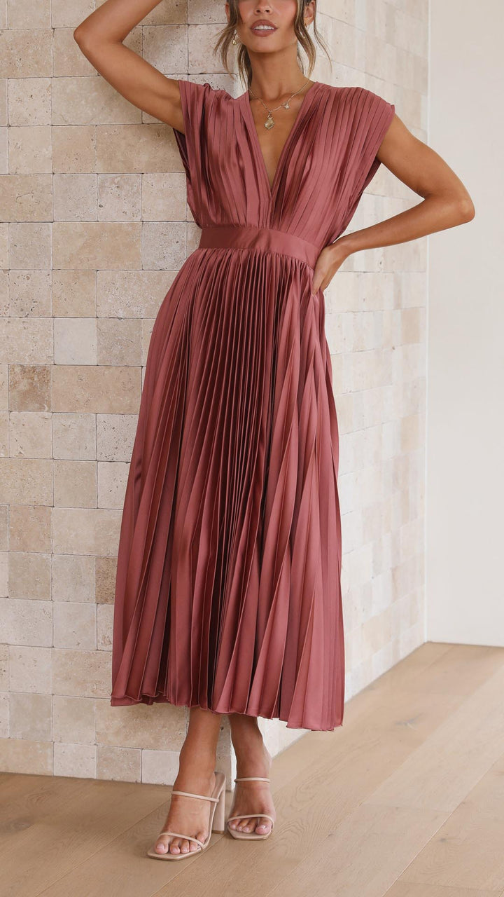 Robe Élégante en Plis