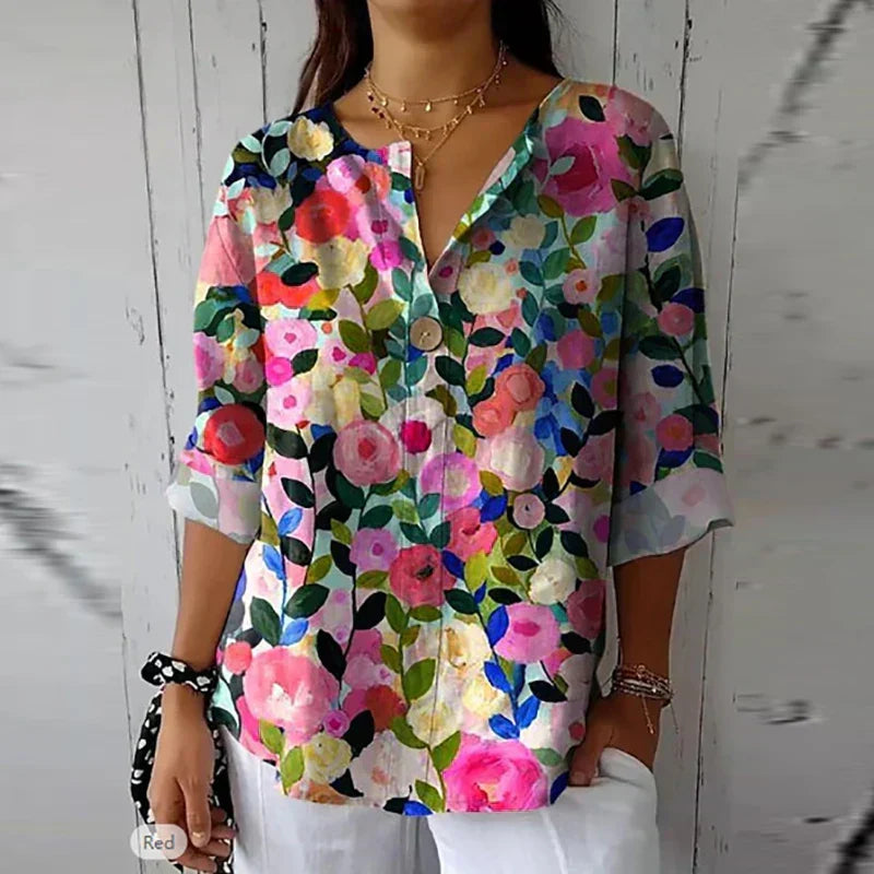  Blouse Fleurie Élégante Marie