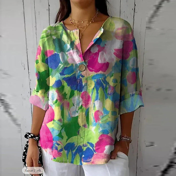  Blouse Fleurie Élégante Marie