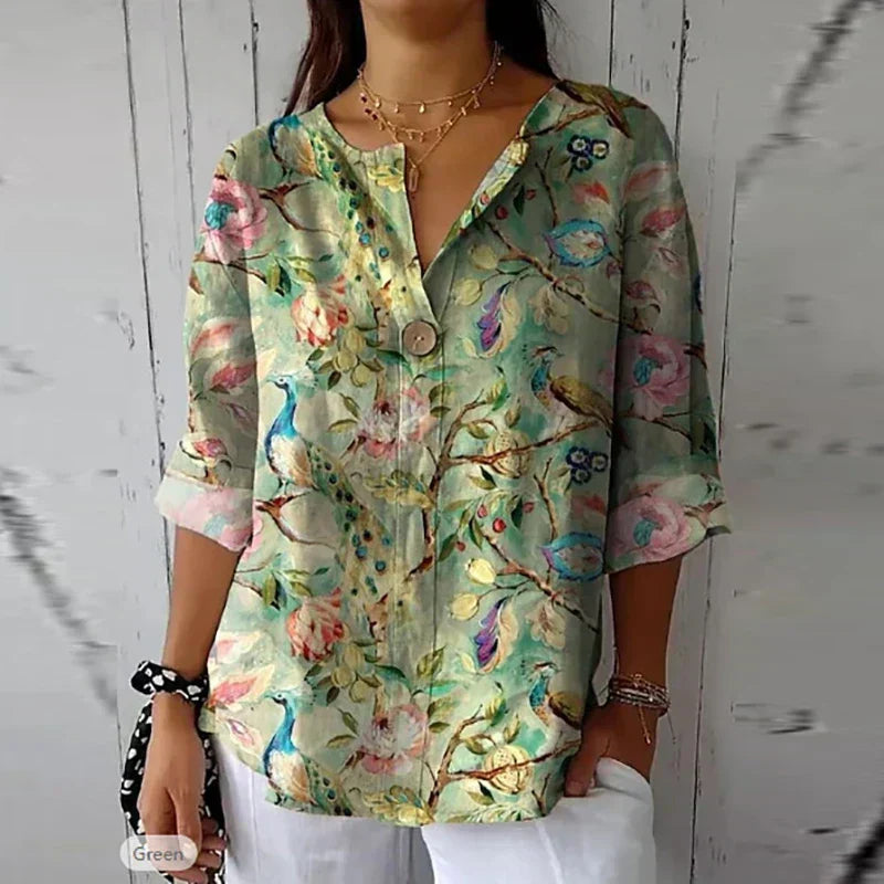 Blouse Fleurie Élégante Marie