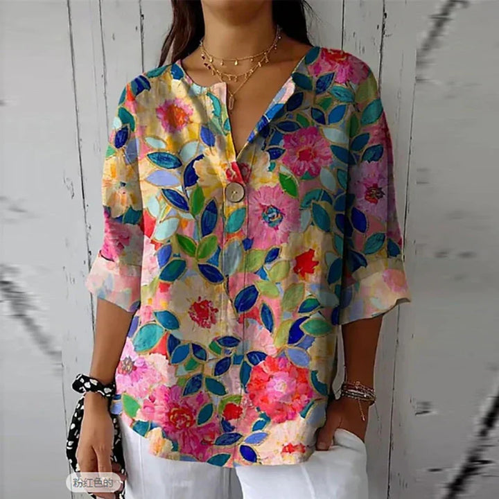  Blouse Fleurie Élégante Marie