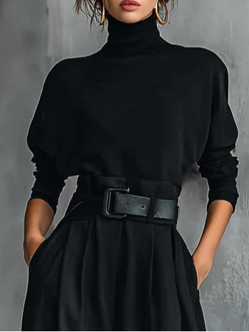 Ensemble Col Roulé et Pantalon Droit Cyrielle
