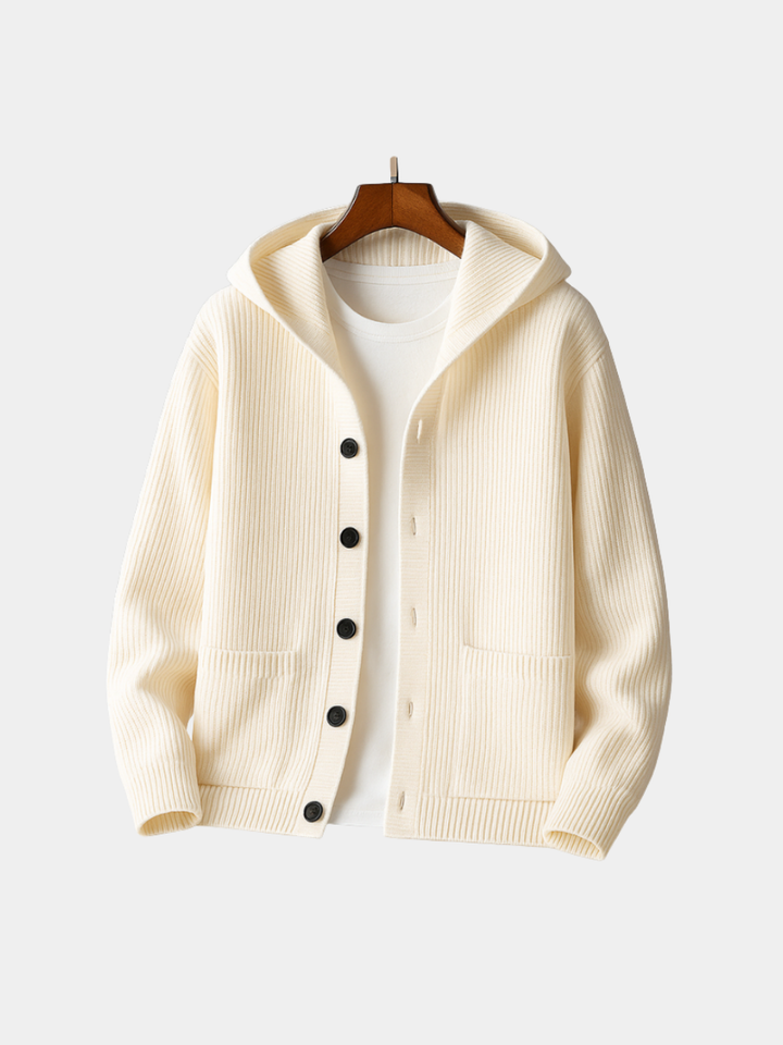 CARDIGAN À CAPUCHE POUR HOMME