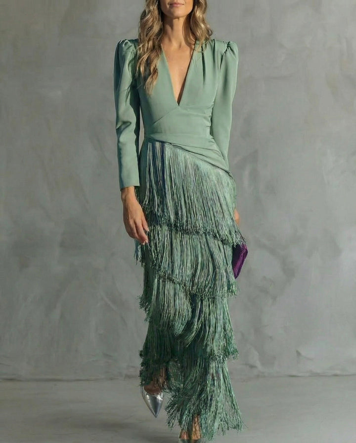 Robe Élégante Franges Élise