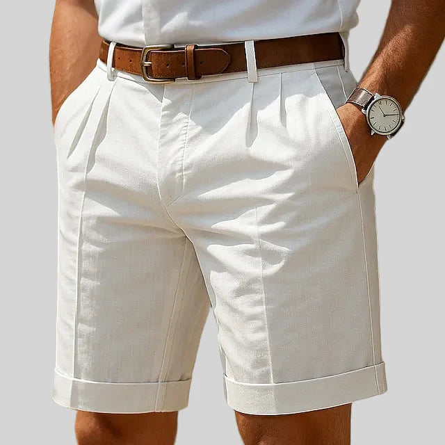 Short chino plissé d'été