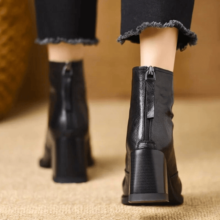 Bottines Élégantes à Talon Moyen
