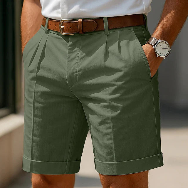 Short chino plissé d'été