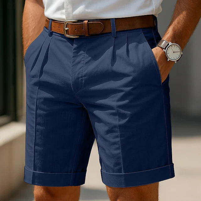 Short chino plissé d'été