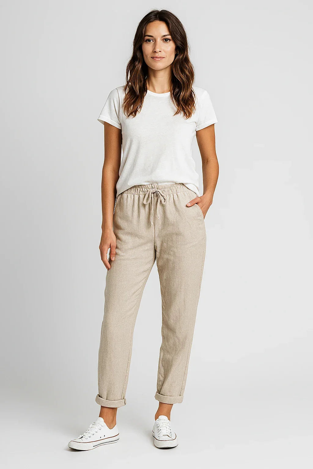 Pantalon élégant coton